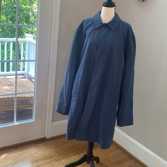 Men's NWT J. Crew raincoat quiet luxury XL professional minimalist neutral - Picture 5 of 12